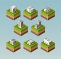 Isometric houses