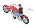 Isometric Biker Icon