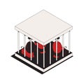 Criminals Isometric Icon