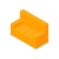 Isometric icon of a sofa vector