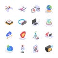 Modern Technology Icons Collection for Web or Print Royalty Free Stock Photo