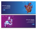 Isometric Illustration Virtual Medical Research