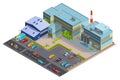 Isometric Image Of Factory Composition Royalty Free Stock Photo