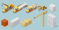 Isometric Industrial Construction Collection