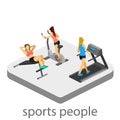 Isometric interior of gym