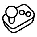 Isometric joystick icon with buttons. Royalty Free Stock Photo