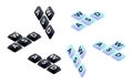 Isometric keyboard buttons WASD. Concept cybersport