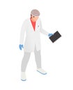 Isometric Laboratory Worker