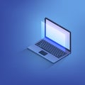 Isometric Labtop computer Royalty Free Stock Photo