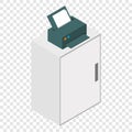 Isometric laser printer icon