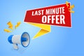 Isometric Last Minute Offer. Sale timer tag. Countdown Clock Promo. Flash Sales