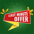 Isometric Last Minute Offer. Sale timer tag. Countdown Clock Promo. Flash Sales