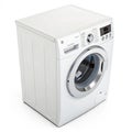 Isometric Laundry Machine Isolated on White Background