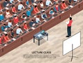 Isometric Lecture Class Background