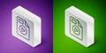 Isometric line AVI file document. Download avi button icon isolated on purple and green background. AVI file symbol Royalty Free Stock Photo