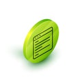Isometric line Computer api interface icon isolated on white background. Application programming interface API Royalty Free Stock Photo