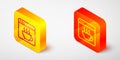 Isometric line Software, web developer programming code icon isolated on grey background. Javascript computer script Royalty Free Stock Photo