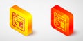 Isometric line Software, web developer programming code icon isolated on grey background. Javascript computer script Royalty Free Stock Photo