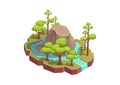Isometric little forest island
