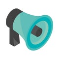 isometric loudspeaker icon