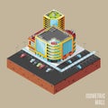 Isometric mall. Vector illustration decorative design