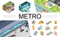 Isometric Metro Elements Collection