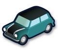 Isometric Mini Moris car Royalty Free Stock Photo