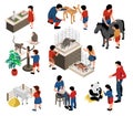 Isometric Mini Zoo Set