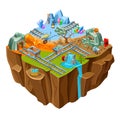 Isometric Mining Game Island Template