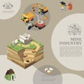 Isometric Mining Industry Template