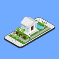 Isometric Mobile Banking. Isometric Bank. Mobile Payment