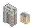 Isometric modern buildings