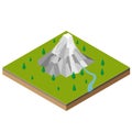 Isometric Mountain Range-Vector isometric