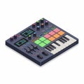 Isometric Music Production Controller Royalty Free Stock Photo