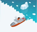 Isometric nuclear-powered icebreaker