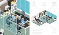 Isometric Office Workspace Concept