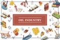 Isometric Oil Industry Concept Royalty Free Stock Photo