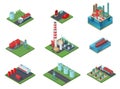 Isometric Oil Industry Set Royalty Free Stock Photo