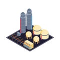 Isometric Oil Plant Composition