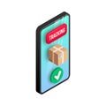 Isometric order tracking package found concept