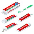 Isometric paste or gel dentifrice used with a toothbrush as an accessory to clean and maintain the aesthetics and health