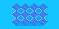 Isometric pattern of repeating blue cubes forming a 3D abstract geometric background texture Royalty Free Stock Photo