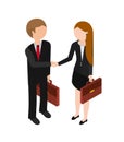 isometric people design Royalty Free Stock Photo