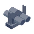 Isometric Oil Pipes Composition