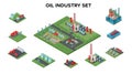 Isometric Petroleum Industry Concept