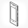 Isometric phone icon