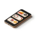 Isometric phone interface with data widgets image Royalty Free Stock Photo