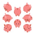 Isometric piggy bank
