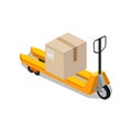 Isometric Platform Trolleys Icon Design Style Royalty Free Stock Photo