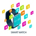 Isometric Portable Smart Watch Concept